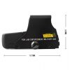 551 Tactical Holographic Sight - Red / Green Reticle (Black) - Image 7