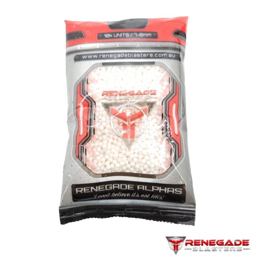 Renegade Alpha's 7-8mm HARDEST Frosted Gel Ball Ammo (10,000 Pack) Renegade Blasters