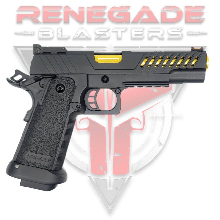 Golden Eagle 3338 GMX-2 OPS CNC Metal Gas Powered Gel Blaster Hi-Capa 5.1