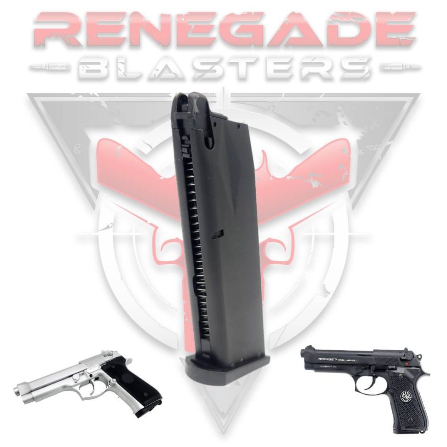 Magazine for NWELL Beretta M92 Gel Blaster (Green Gas Type) Renegade Blasters