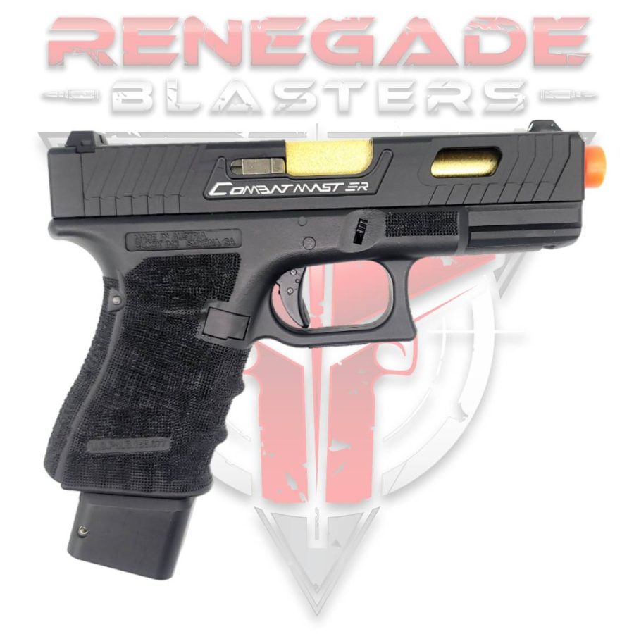 DOUBLE BELL Glock G19 TTI John Wick 2 Combat Master Custom Gas Powered Gel Blaster [772G] Renegade Blasters