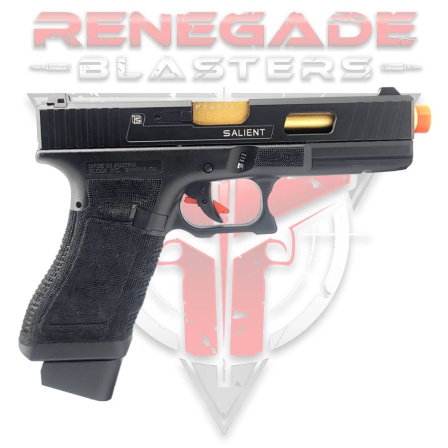 DOUBLE BELL Glock G17 SAI Custom Gas Powered Gel Blaster [773] Renegade Blasters