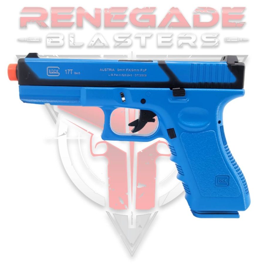 DOUBLE BELL Glock G17T SpeedQB Gas Powered Gel Blaster BLUE [721-1] Renegade Blasters