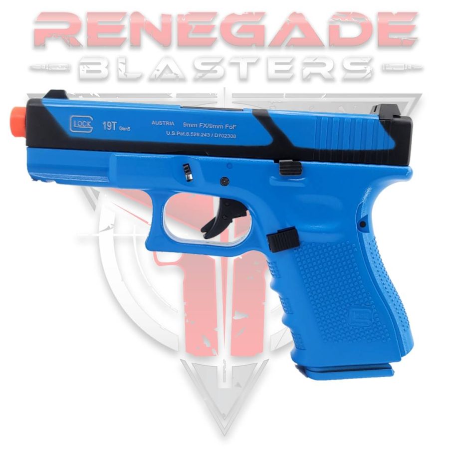 DOUBLE BELL Glock G19T Gen4 SpeedQB Gas Powered Gel Blaster BLUE [772-1]