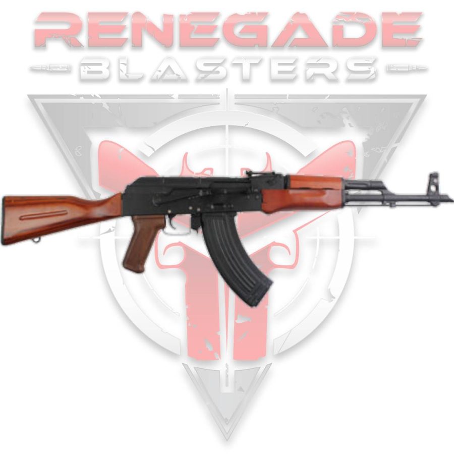 DOUBLE BELL 023 AKM AEG Gel Blaster With Real Wood Renegade Blasters https://renegadeblasters.com.au