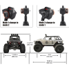  Remo hobby 2.4G 1/10 RC 4WD ORV Brushed Rock Crawler OPEN-TOPPED JEEP - Image 5