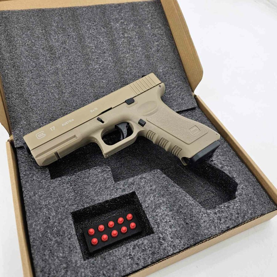 KELe METAL GLOCK G17 Manual Gel Blaster [TAN] - Renegade Blasters