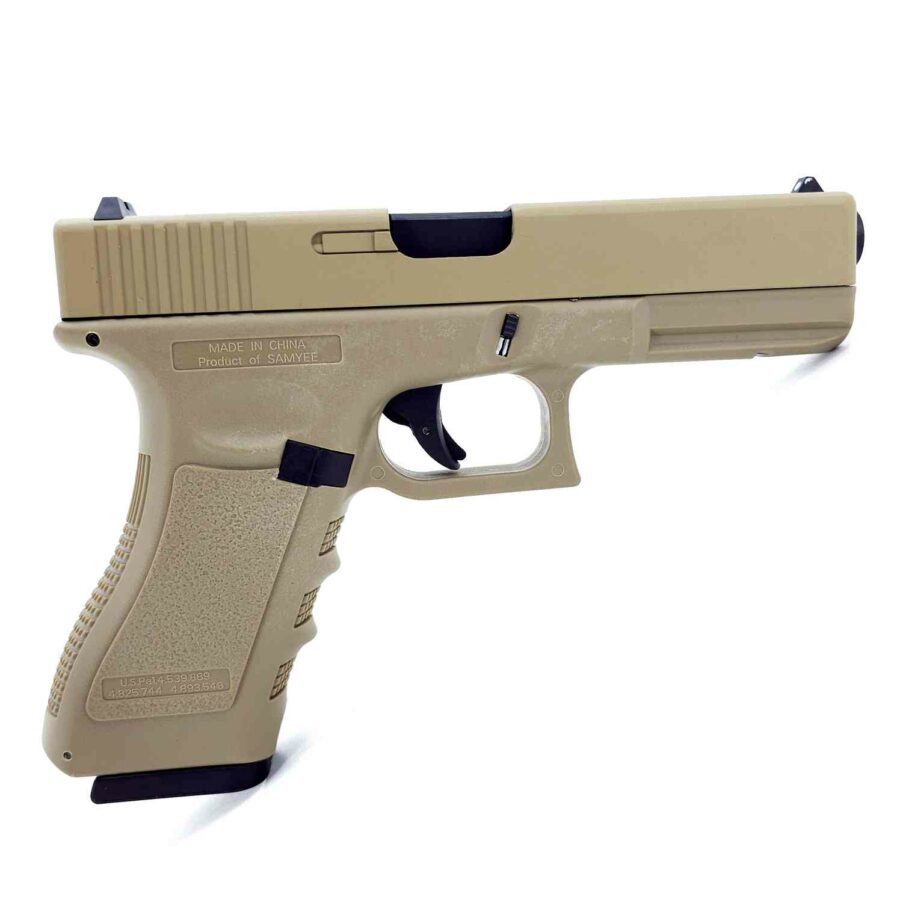 KELe METAL GLOCK G17 Manual Gel Blaster [TAN] - Renegade Blasters