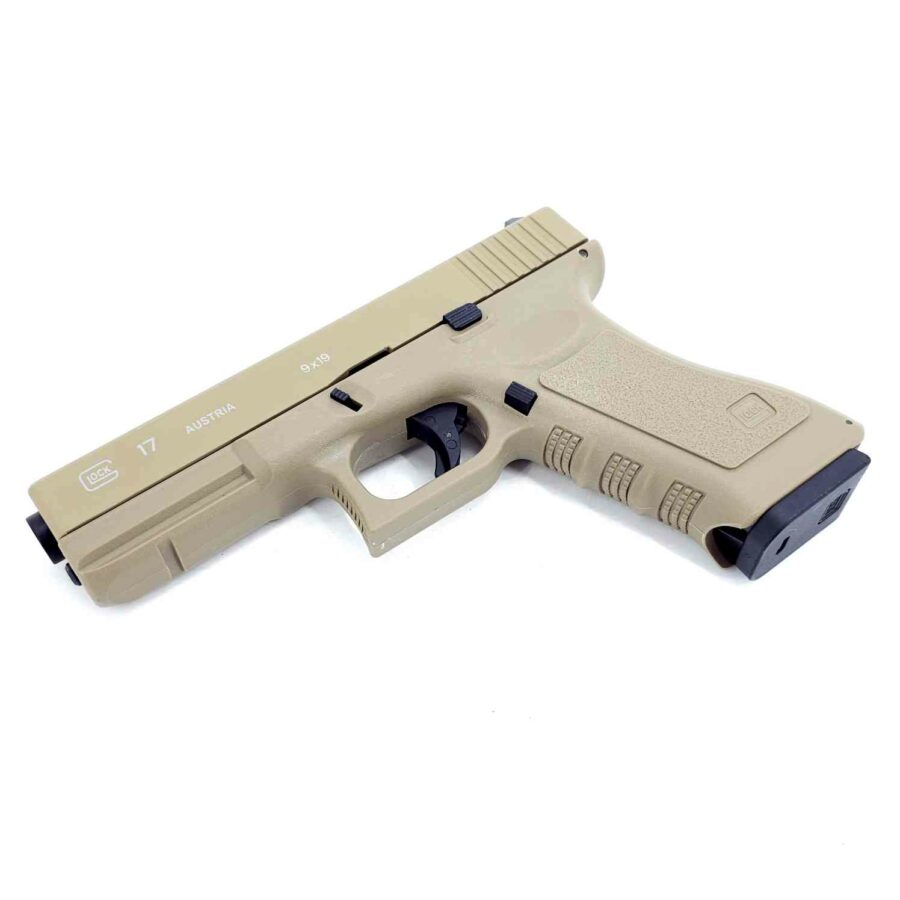 KELe METAL GLOCK G17 Manual Gel Blaster [TAN] - Renegade Blasters