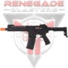 GOLDEN EAGLE MC6637M MK16 9" KEYMOD FULL METAL GEL BLASTER GREEN GAS POWERED GAS BLOWBACK RIFLE (Black)