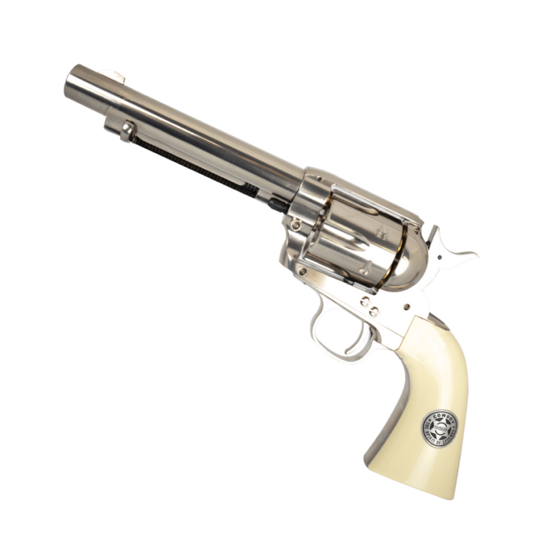 Wingun Colt SAA Peacemaker .45 Revolver Gas Powered Gel Blaster [Chrome ...